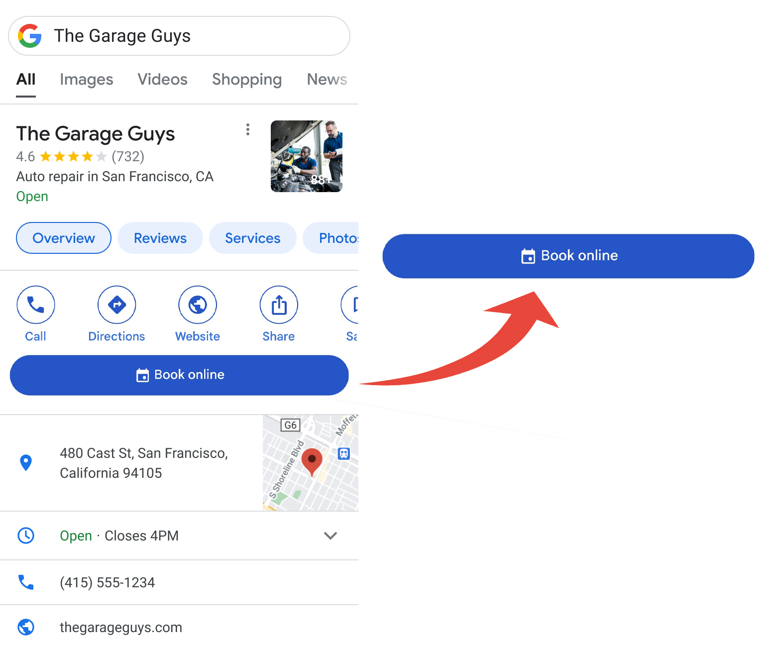 Reserve with Google — Book online from Google Search and Maps
